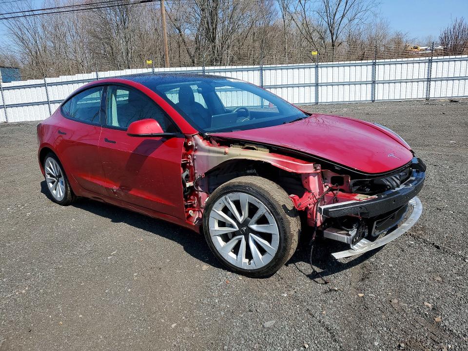 2022 Tesla Model 3 მანქანა იყიდება აუქციონზე, vin: 5YJ3E1EA3NF372575, აუქციონის ნომერი: 49619236