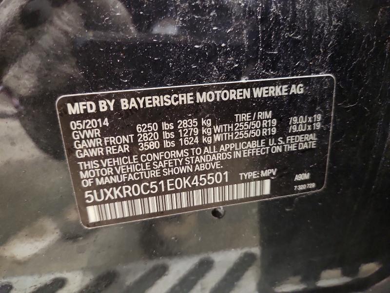 51459376 :رقم المزاد ، 5UXKR0C51E0K45501 vin ، 2014 Bmw X5 مزاد بيع