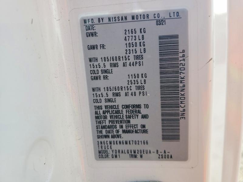 2021 Nissan Nv200 მანქანა იყიდება აუქციონზე, vin: 3N6CM0KN6MK702166, აუქციონის ნომერი: 51151846