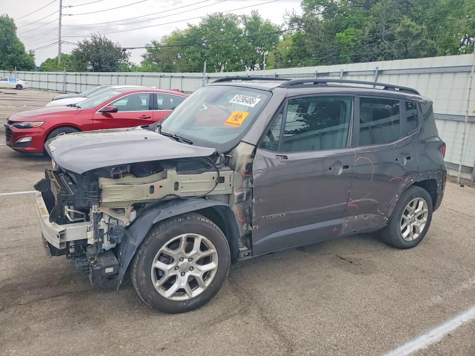 2018 Jeep Renegade მანქანა იყიდება აუქციონზე, vin: ZACCJABB0JPJ40153, აუქციონის ნომერი: 51296486