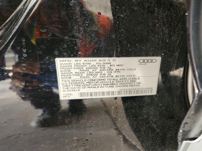 Aukcja sprzedaży 2014 Audi Q7, vin: WA1LGAFE7ED010858, numer aukcji: 50513756