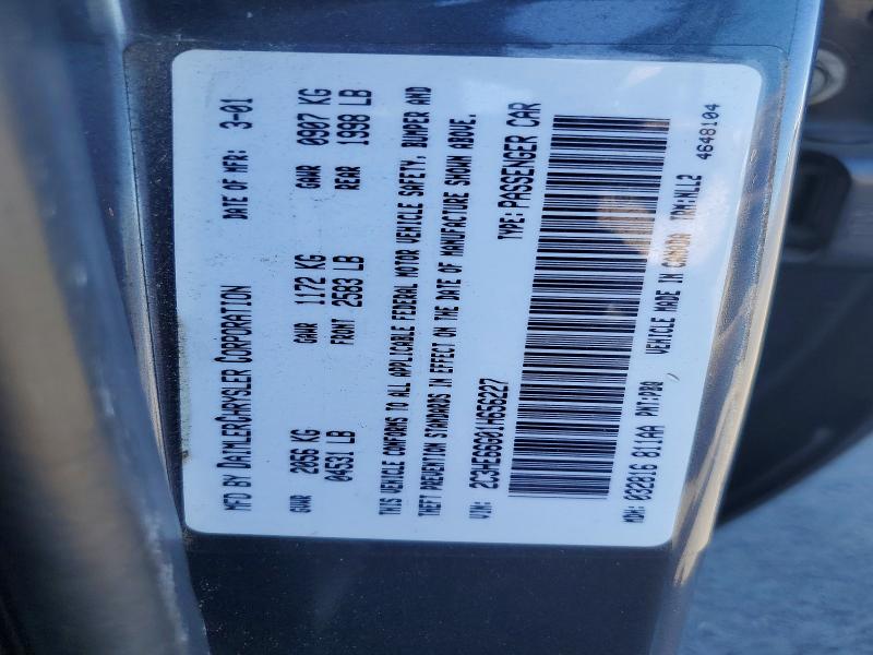 Aukcja sprzedaży 2001 Chrysler 300m, vin: 2C3HE66G01H656227, numer aukcji: 48740276
