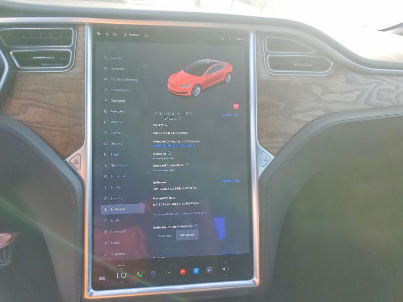 2018 Tesla Model S მანქანა იყიდება აუქციონზე, vin: 5YJSA1E24JF249099, აუქციონის ნომერი: 48878226
