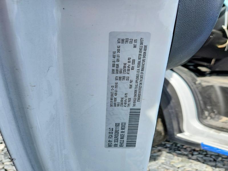 48762156 :رقم المزاد ، 3C6LRVDG8RE111933 vin ، 2024 Ram Promaster 2500 مزاد بيع