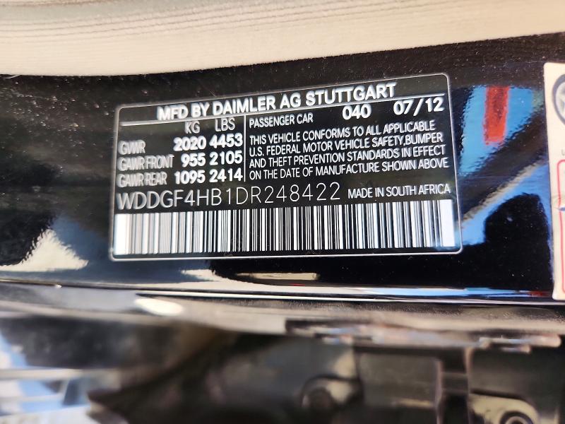 Aukcja sprzedaży 2013 Mercedes-benz C, vin: WDDGF4HB1DR248422, numer aukcji: 49770496