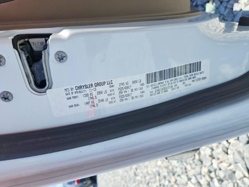 2014 Chrysler Town & Country მანქანა იყიდება აუქციონზე, vin: 2C4RC1BG3ER237190, აუქციონის ნომერი: 49538916