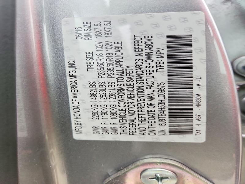 49916306 :رقم المزاد ، 5J8TB4H53HL009575 vin ، 2017 Acura Rdx مزاد بيع