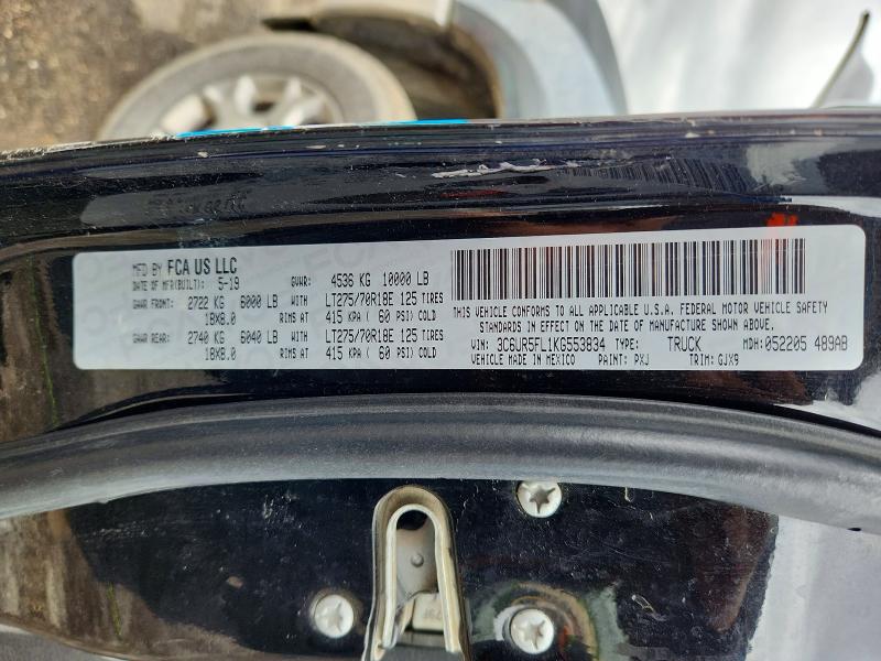 Aukcja sprzedaży 2019 Ram 2500, vin: 3C6UR5FL1KG553834, numer aukcji: 51565896