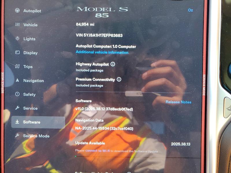 Продаж на аукціоні авто 2014 Tesla Model S, vin: 5YJSA1H17EFP63683, номер лоту: 50186546