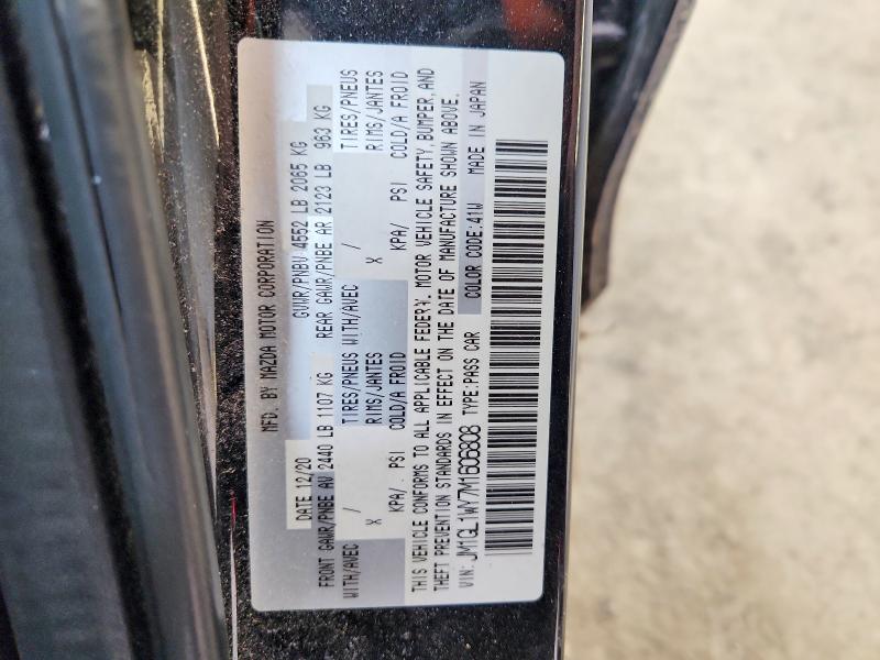 Продажа на аукционе авто 2021 Mazda 6, vin: JM1GL1WY7M1606808, номер лота: 50184216