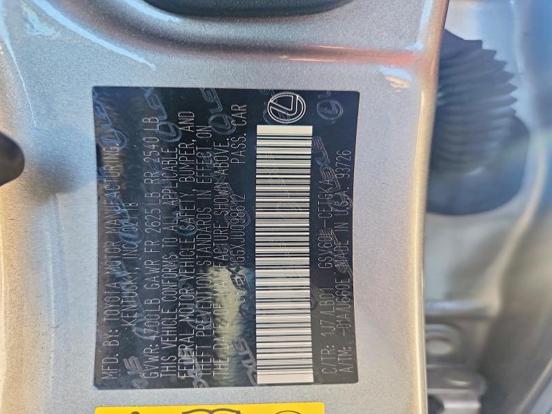 Продаж на аукціоні авто 2018 Lexus Es, vin: 58ABK1GGXJU098612, номер лоту: 51158176