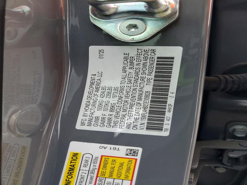 Продажа на аукционе авто 2025 Honda Civic, vin: 19XFL4H88SE008828, номер лота: 51163746