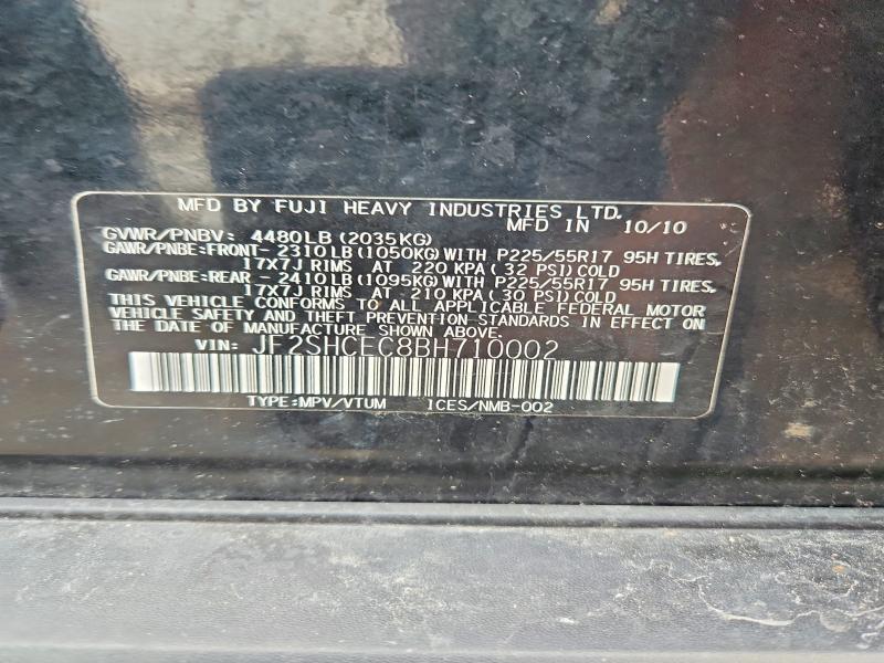 Продажа на аукционе авто 2011 Subaru Forester, vin: JF2SHCEC8BH710002, номер лота: 49158746