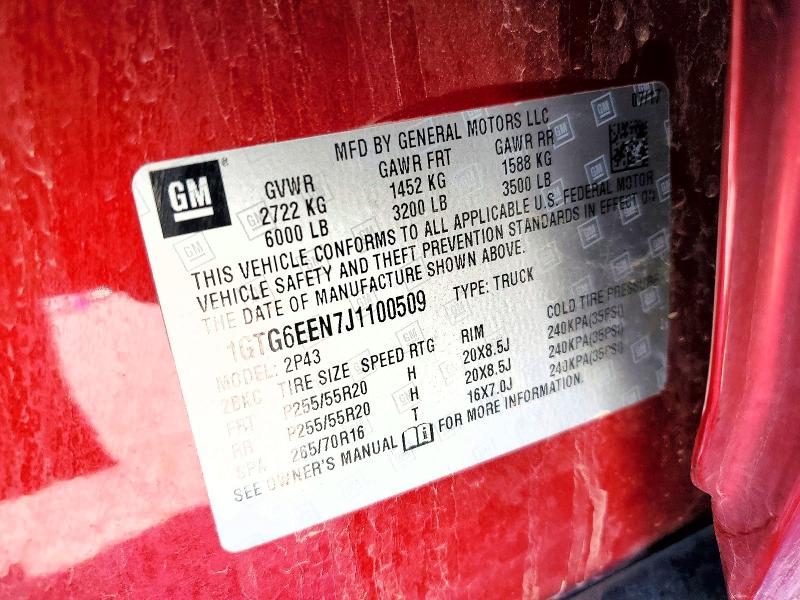 Продажа на аукционе авто 2018 Gmc Canyon, vin: 1GTG6EEN7J1100509, номер лота: 48923146