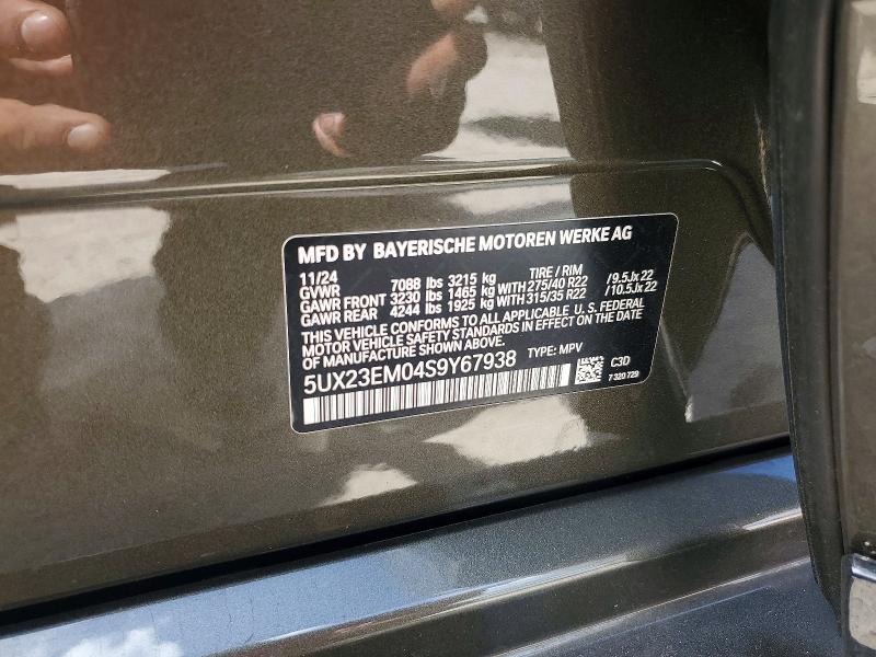 Aukcja sprzedaży 2025 Bmw X7, vin: 5UX23EM04S9Y67938, numer aukcji: 51069116