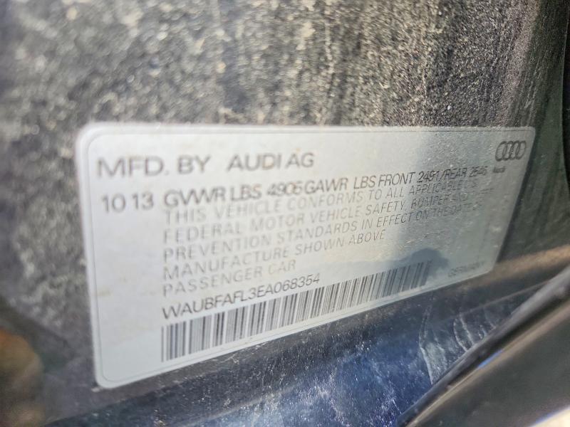 Aukcja sprzedaży 2014 Audi A4, vin: WAUBFAFL3EA068354, numer aukcji: 50099226