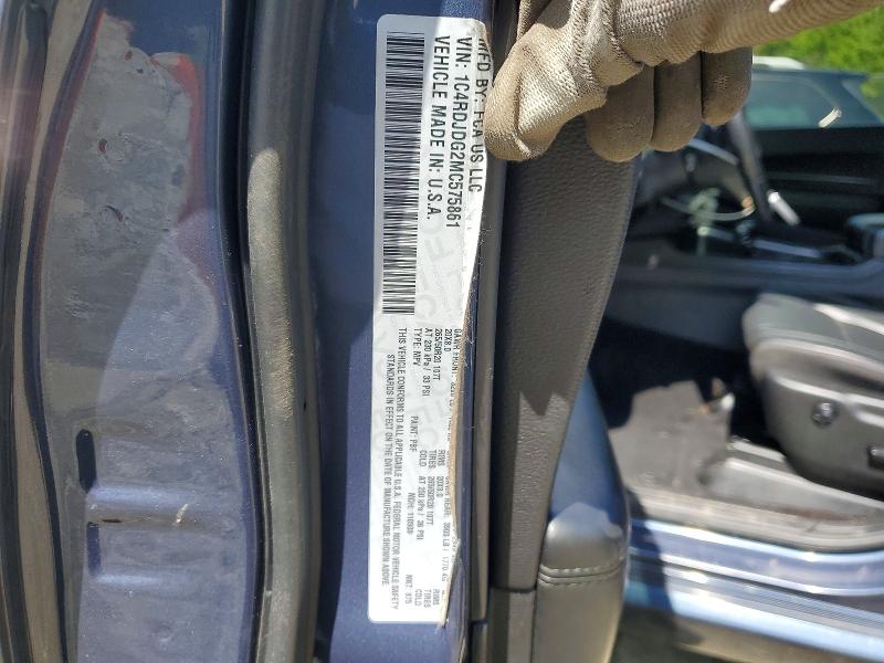 Продаж на аукціоні авто 2021 Dodge Durango, vin: 1C4RDJDG2MC575861, номер лоту: 51039046