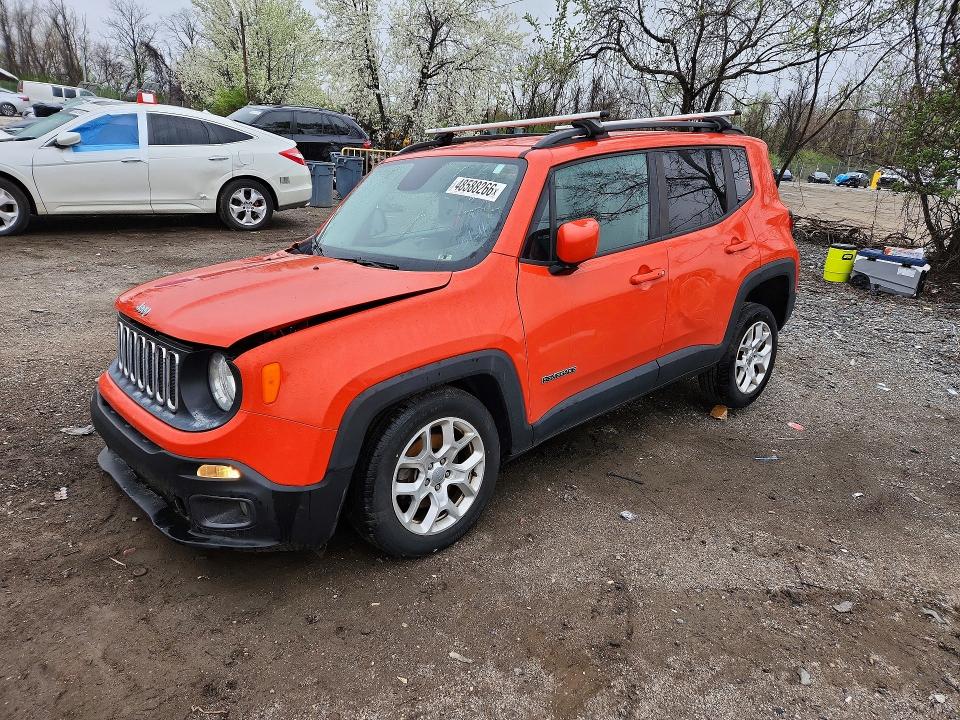 Продажа на аукционе авто 2017 Jeep Renegade, vin: ZACCJBBB6HPG32222, номер лота: 48588266
