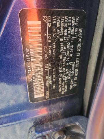 Auction sale of the 2019 Nissan Rogue Sport, vin: JN1BJ1CRXKW340121, lot number: 50141526