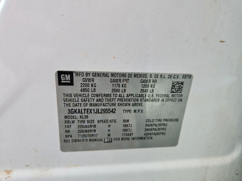 Aukcja sprzedaży 2018 Gmc Terrain, vin: 3GKALTEX1JL295542, numer aukcji: 51522626
