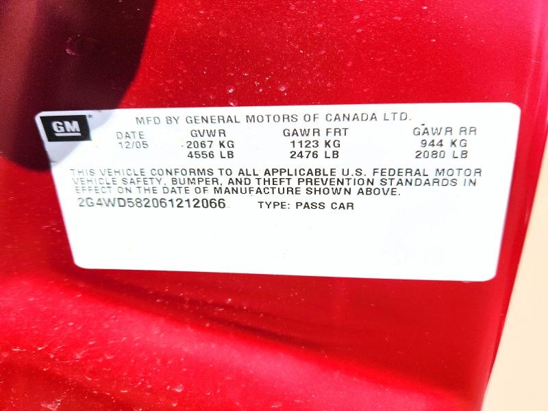 Продаж на аукціоні авто 2006 Buick Lacrosse, vin: 2G4WD582061212066, номер лоту: 48648576