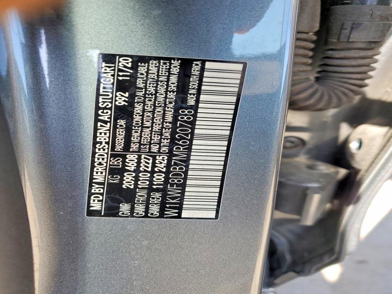 50357746 :رقم المزاد ، W1KWF8DB7MR620788 vin ، 2021 Mercedes-benz C مزاد بيع