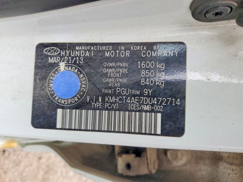 Продажа на аукционе авто 2013 Hyundai Accent, vin: KMHCT4AE7DU472714, номер лота: 50284616
