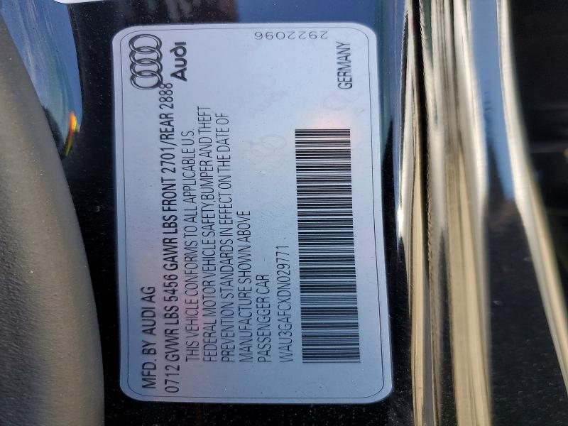 2013 Audi A7 მანქანა იყიდება აუქციონზე, vin: WAU3GAFCXDN029771, აუქციონის ნომერი: 51436566