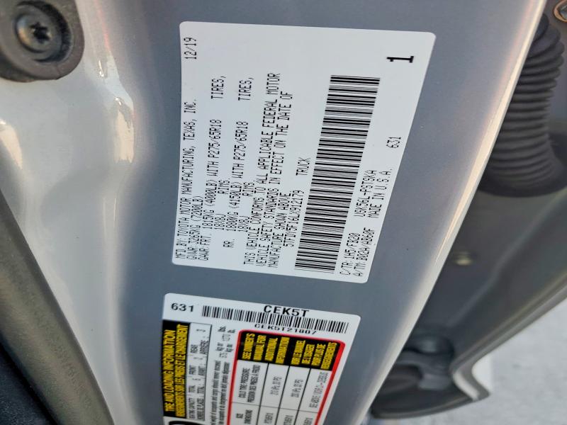 Продажа на аукционе авто 2020 Toyota Tundra, vin: 5TFDY5F16LX912179, номер лота: 50674906