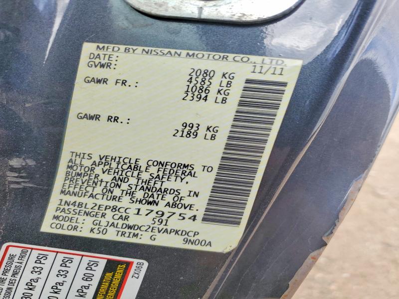 Aukcja sprzedaży 2012 Nissan Altima, vin: 1N4BL2EP8CC179754, numer aukcji: 49457966