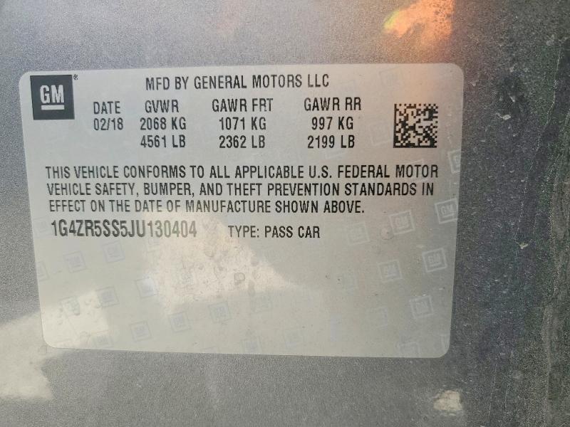 Aukcja sprzedaży 2018 Buick Lacrosse, vin: 1G4ZR5SS5JU130404, numer aukcji: 49725616