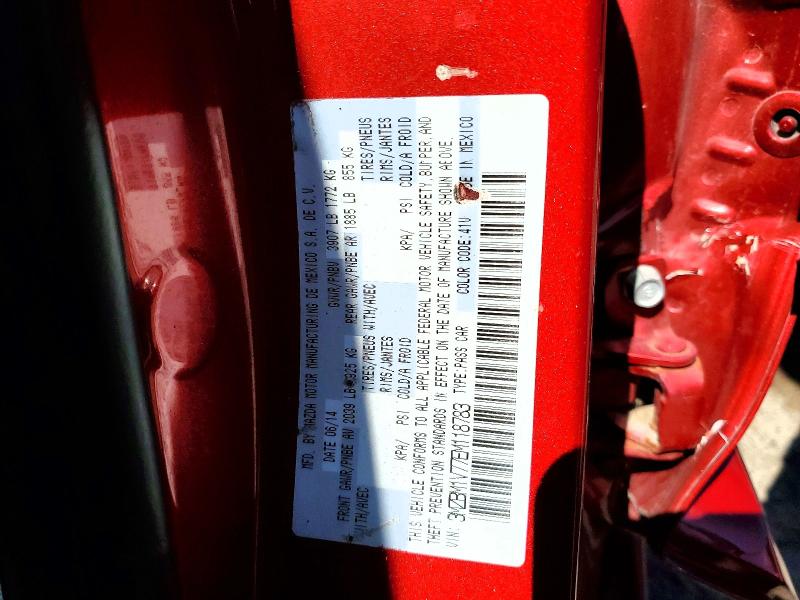 Продажа на аукционе авто 2014 Mazda 3, vin: 3MZBM1V77EM118783, номер лота: 50118516