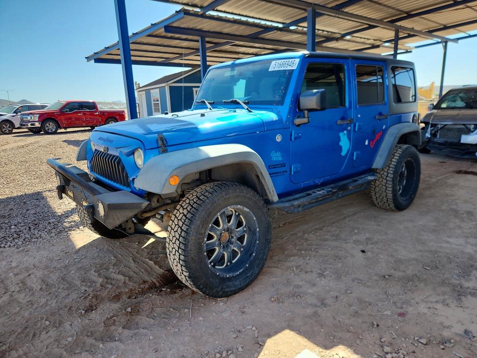 2015 Jeep Wrangler Unlimited მანქანა იყიდება აუქციონზე, vin: 1C4BJWDG6FL639894, აუქციონის ნომერი: 51666946