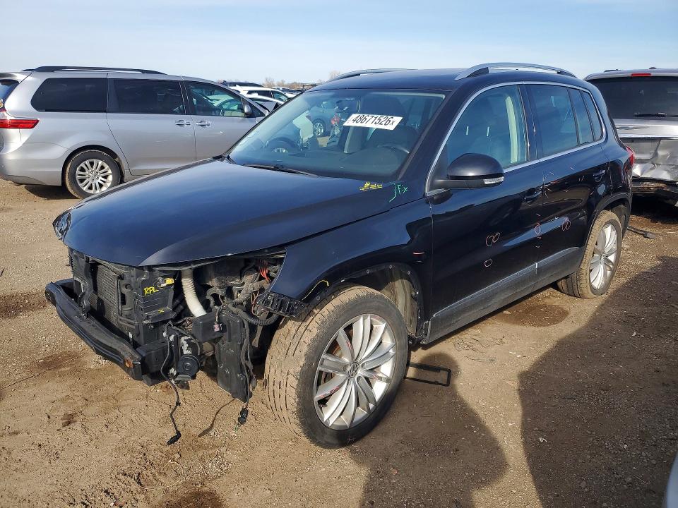 2013 Volkswagen Tiguan მანქანა იყიდება აუქციონზე, vin: WVGBV7AXXDW522681, აუქციონის ნომერი: 48671526