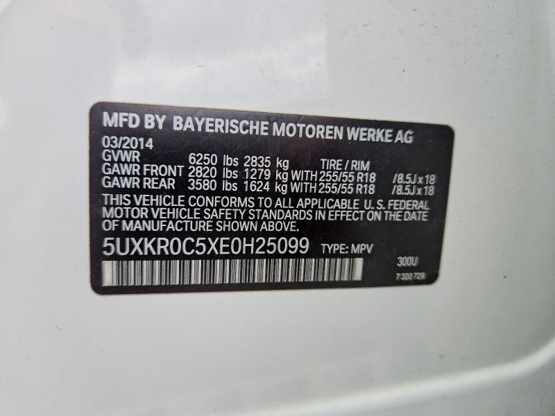 Продажа на аукционе авто 2014 Bmw X5, vin: 5UXKR0C5XE0H25099, номер лота: 50577886