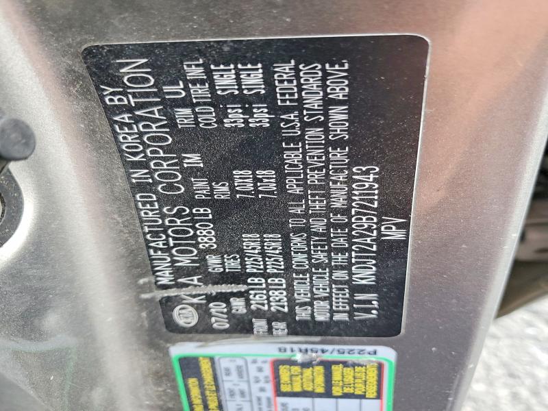 Aukcja sprzedaży 2011 Kia Soul, vin: KNDJT2A29B7211943, numer aukcji: 50829136