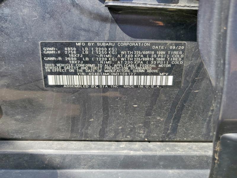 Aukcja sprzedaży 2021 Subaru Outback, vin: 4S4BTAMC0M3108127, numer aukcji: 49394216