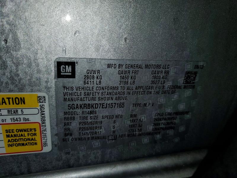 Продаж на аукціоні авто 2014 Buick Enclave, vin: 5GAKRBKD7EJ157165, номер лоту: 48019946