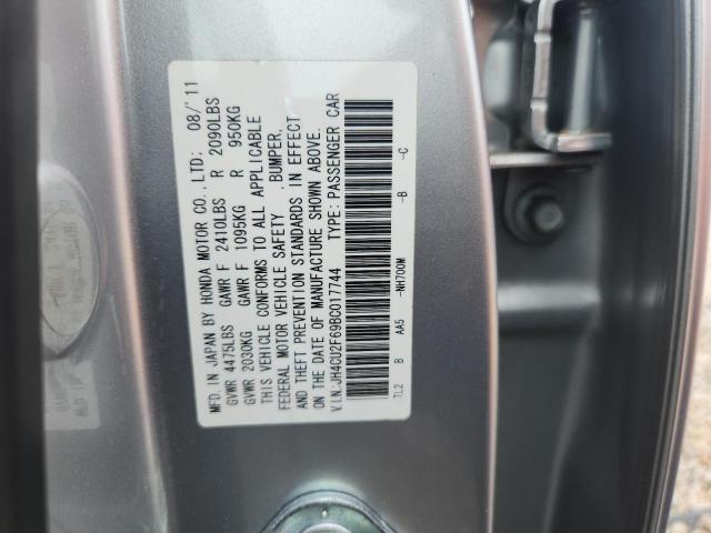 2011 Acura Tsx მანქანა იყიდება აუქციონზე, vin: JH4CU2F69BC017744, აუქციონის ნომერი: 52072896