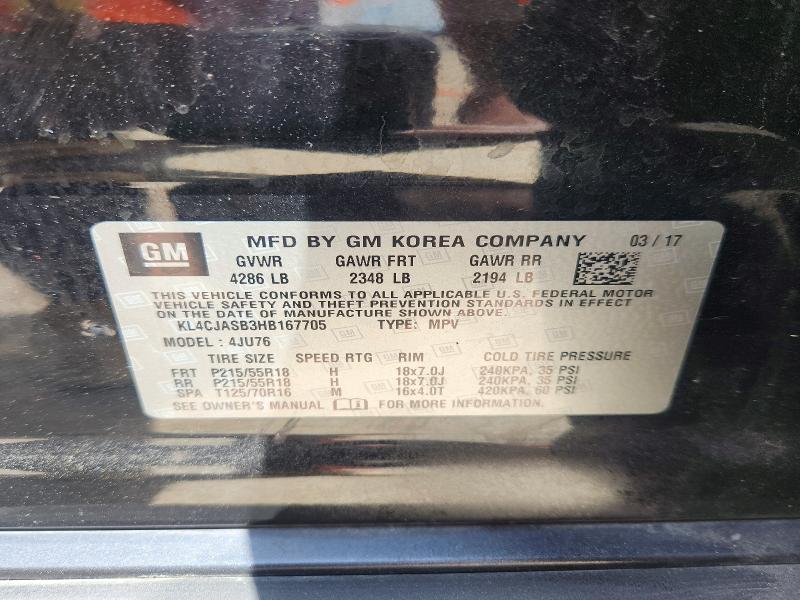 Продажа на аукционе авто 2017 Buick Encore, vin: KL4CJASB3HB167705, номер лота: 49015096