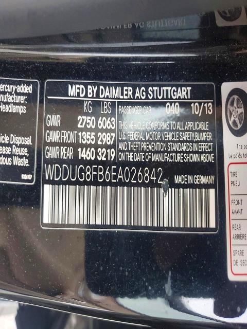 Продажа на аукционе авто 2014 Mercedes-benz S, vin: WDDUG8FB6EA026842, номер лота: 51524986