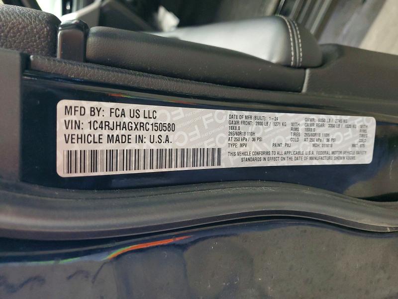 Продажа на аукционе авто 2024 Jeep Grand Cherokee, vin: 1C4RJHAGXRC150580, номер лота: 50303386