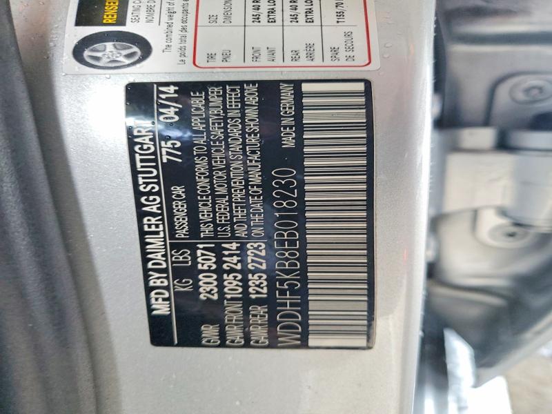 Aukcja sprzedaży 2014 Mercedes-benz E, vin: WDDHF5KB8EB018230, numer aukcji: 50669666