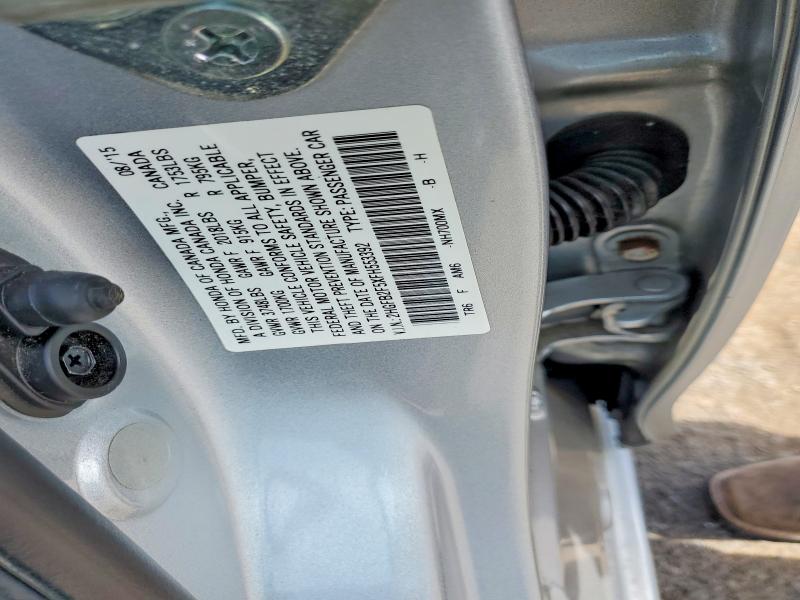 Продажа на аукционе авто 2015 Honda Civic, vin: 2HGFB2F5XFH553392, номер лота: 50852146