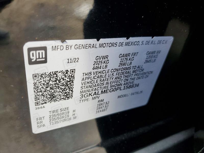 2023 Gmc Terrain მანქანა იყიდება აუქციონზე, vin: 3GKALMEG0PL158834, აუქციონის ნომერი: 51789406
