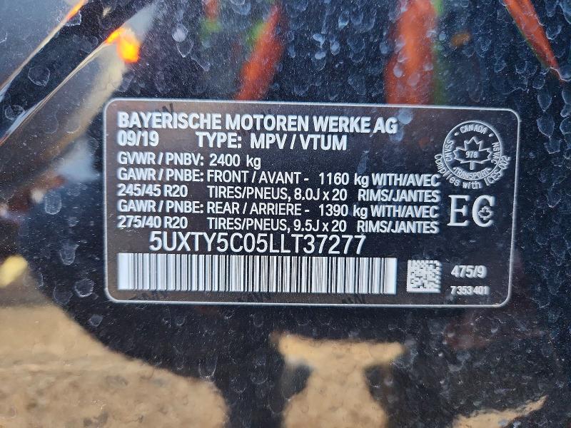 Aukcja sprzedaży 2020 Bmw X3, vin: 5UXTY5C05LLT37277, numer aukcji: 48001896