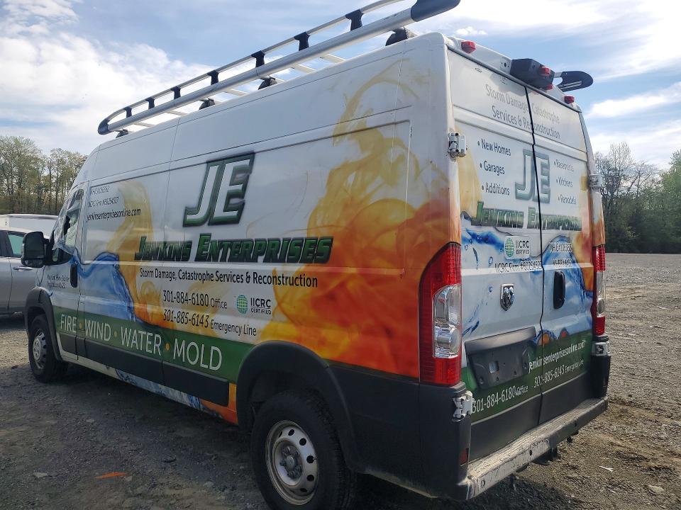 49486966 :رقم المزاد ، 3C6TRVDG3LE115721 vin ، 2020 Ram Promaster 2500 مزاد بيع