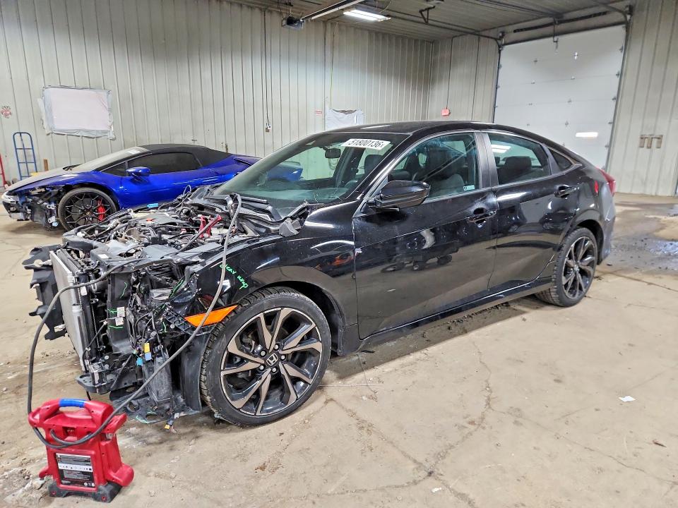 51800136 :رقم المزاد ، 2HGFC2F81MH505705 vin ، 2021 Honda Civic مزاد بيع