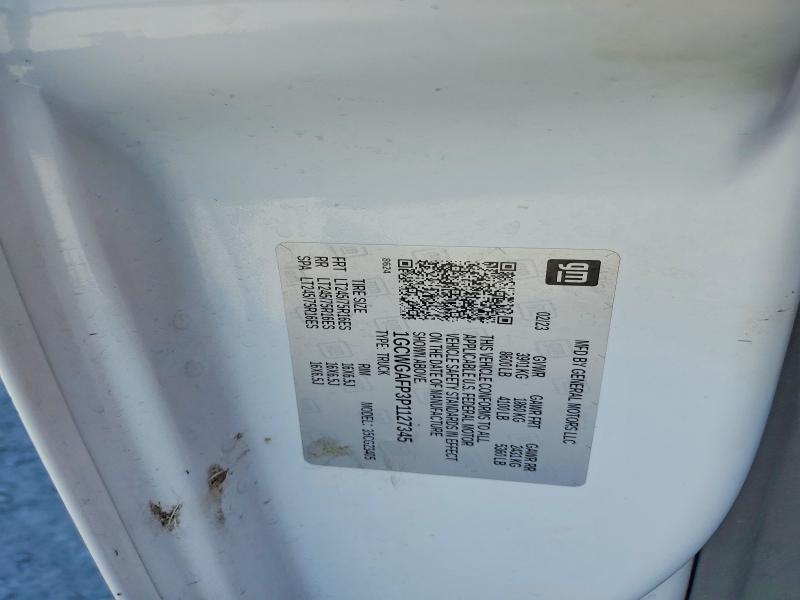 50781466 :رقم المزاد ، 1GCWGAFP3P1127345 vin ، 2023 Chevrolet Express G2500 مزاد بيع