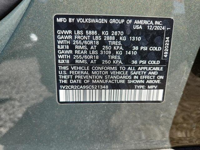 Aukcja sprzedaży 2025 Volkswagen Atlas, vin: 1V2CR2CA9SC521348, numer aukcji: 50522646